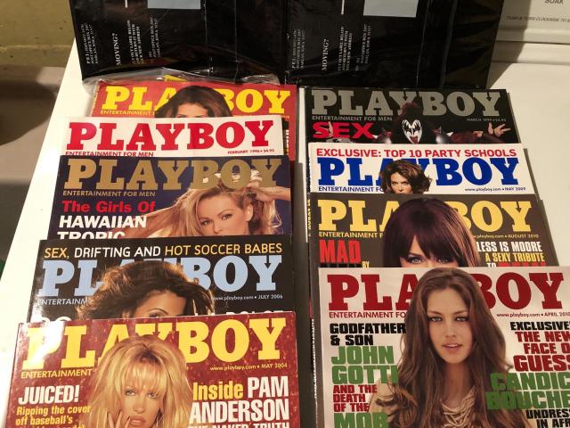 40 Playboy magazines